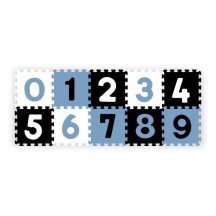 BabyOno szivacspuzzle szőnyeg 10db számok kék/f/f 274/03