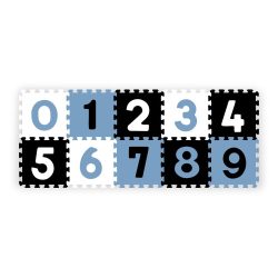 BabyOno szivacspuzzle szőnyeg 10db számok kék/f/f 274/03