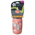   Tommee Tippee itatópohár - Superstar Insulated Straw Cup szívószálas hőtartó 266ml 12hó rózsaszín